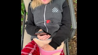 Cute mom showing her pussy to old perv at the park @tokenhotcouple OF leak prt2