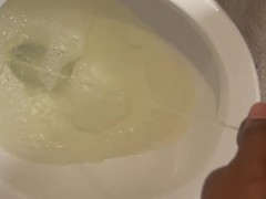 Quick small dick piss for my baby