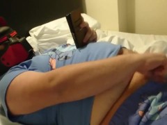 Alpha plays with his bone