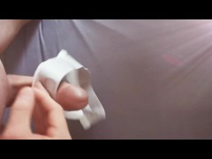 German Boy-Masturbate with stepsisters tanga