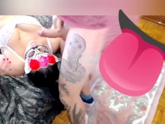 MY step sister fucking my friend from the house