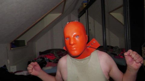 Bondage heavy rubber mask