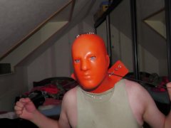 Bondage heavy rubber mask