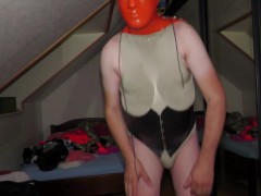 Bondage heavy rubber mask