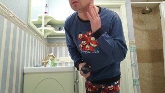 Morning chores, shaved, pissed, masturbated 🌶️