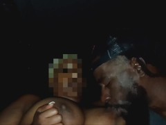 AS SOON AS SHE GOT IN BIG TITTIES POP OUT RIGHT IN GORILLA PUNCHER MOUTH!!!!!!!!