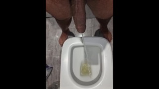 Jerk off and pissing