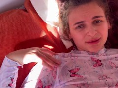 my stepsister was filming a video and I couldn’t resist and fucked her