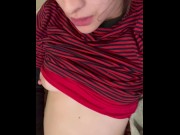 Preview 3 of Solo female masturbates while desperate before peeing in panties (OF: Thankgodforstrippersxxx)
