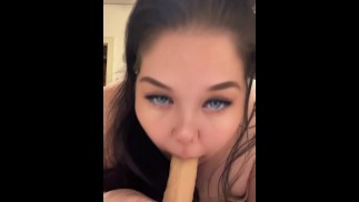 Special request from Eric. Dildo blow job