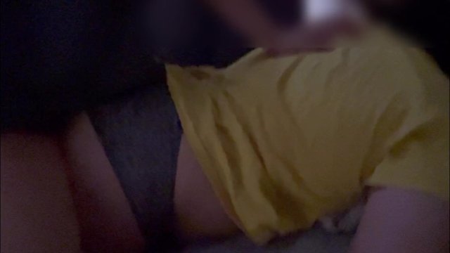 Humping her big ass in close up