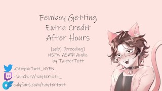 Femboy obtient un crédit supplémentaire après le travail || NSFW ASMR Roleplay Audio [élevage] [sous-haut-parleur]
