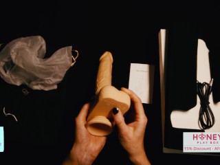 Curios wife 🍆🤷‍♀️  does ASMR unboxing of Honey Play Box Colter Dildo by cakebattle