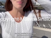 Preview 3 of Maevaa Sinaloa - Risky blowjob on the plane, I make him cum in my mouth in mid-flight