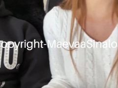 Maevaa Sinaloa - Pipe risquée dans l’avion, je le fais jouir dans ma bouche en plein vol