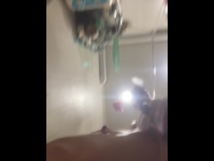 A natural guy pisses to your face, you can open your mouth and swallow. POV 4K