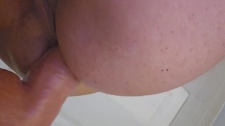Sexynini83 - A sex toy makes me cum in a mirror