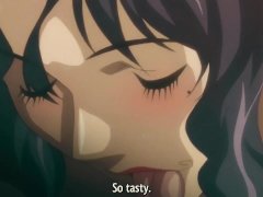 Experienced Busty Woman Gives Blowjob to her Lover | Hentai