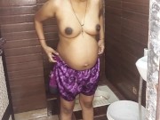 Preview 2 of Pregnent wife bathing nude