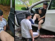 Preview 2 of Muddy piss break in forest