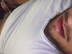 Big boy jerking dick until cumming