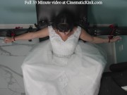 Preview 1 of Bondage bride (LilMizzUnique) gets vibed and dildoed to prepare for wedding night