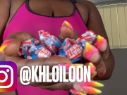 Preview 3 of @Khloiloon Blows Up Bubble Gum & Pops Balloons