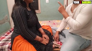 When The Couple Is Alone The Indian Wife Deceived Her Husband And Then Had Her Jija Fuck Her