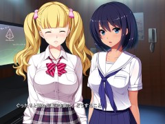 【#01 円交少女 〜陸上部ゆっきーの場合〜 実況(体験版)】真面目な褐色巨乳J〇と金髪爆乳J〇が援交でダブルフェラすることになり・・(援助交際ノベルエロゲー hentai game） - Screenshot 13 of 16 - Hentai Bigtits