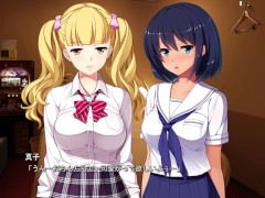 【#01 円交少女 〜陸上部ゆっきーの場合〜 実況(体験版)】真面目な褐色巨乳J〇と金髪爆乳J〇が援交でダブルフェラすることになり・・(援助交際ノベルエロゲー hentai game） - Screenshot 14 of 16 - Hentai Gameplay