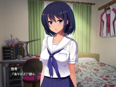 【#01 円交少女 〜陸上部ゆっきーの場合〜 実況(体験版)】真面目な褐色巨乳J〇と金髪爆乳J〇が援交でダブルフェラすることになり・・(援助交際ノベルエロゲー hentai game） - Screenshot 2 of 16 - Hentai