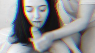 Sexy ukrainische Camgirls lutschen Schwänze - Doppel-Blowjob, Deepthroat & Muschilecken 3D