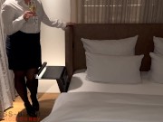Preview 3 of secretary meeting the boss in a hotel room for doggystyle creampie sex