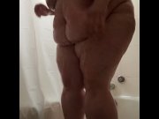 Preview 2 of Saggy BBW Milf Shower Sample