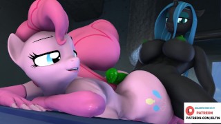 Futa Pinkie Pie Follando Duro Y Recibiendo Creampie Futanari Furry My Little Pony Animación 4K 60Fp