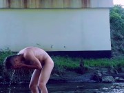 Preview 3 of I had fun bathing naked in a river (slo-mo for sexier effect)