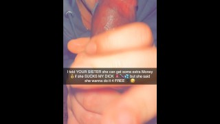 Horny sister sucks her brother's best friend's cock