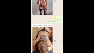 Fucking With Coworker Part3 Hotwife And Bull Send Video To Cuckold Sexting Cuckold