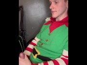 Preview 3 of Naughty chavy elf caught masturbating to porn and cumming