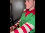 Preview 4 of Naughty chavy elf caught masturbating to porn and cumming