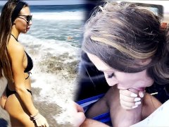 Beach Trip Ended Up Swallowing Cum In The Car | Laura Quest