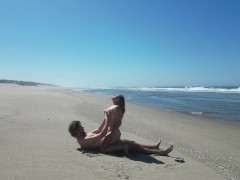 Drone Films Me Fucking and Sucking on Public Beach