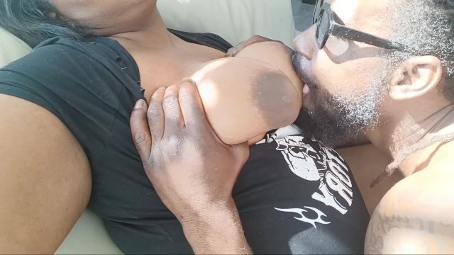 SUCKING PRETTY SOFT TITTIES IN THE AIR B&B BY THE WINDOW SO EVERYBODY CAN SEE!!!!!!!!!!