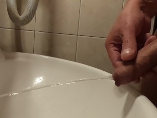Weekend Trip Train+hotel Part11 (hotel Toilet Pissing, Masturbation and Cumming)