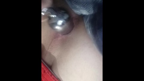 Spinning and shoving my butt plug in and out-of my femboy ass