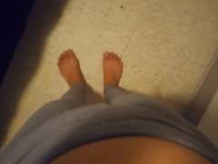 Bare Feet 'n' Big Belly POV