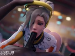[Blacked] Mercy Sweet Blowjob BBC in the Park [Grand Cupido]( Overwatch )