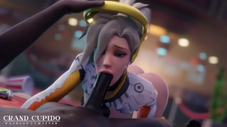 [Blacked] Mercy Sweet Blowjob BBC dans le Park [Grand Cupido]( Overwatch )