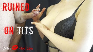 Miss Hot Lips třikrát zničí orgasmus a používá cum jako mléko na prsa. Amatérská femdoma