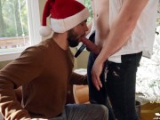 Preview 4 of Big Cocked Santa Dicks Down Muscle Stud - JohnnyRapid - FULL SCENE